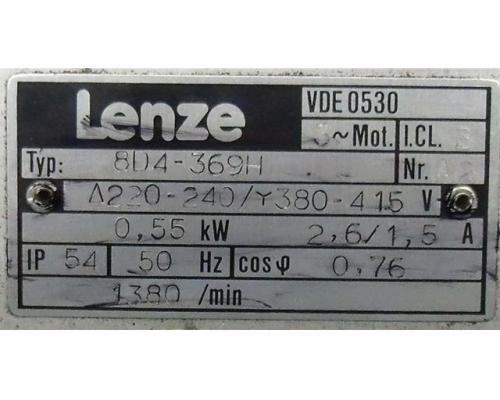 Elektromotor 0,55 kW 1380 U/min von Lenze – 8D4-369H - Bild 3