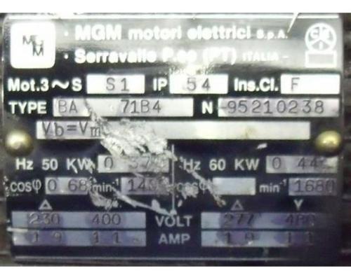 Elektromotor 0,37 kW 1400 U/min von MGM – BA71B4 - Bild 4