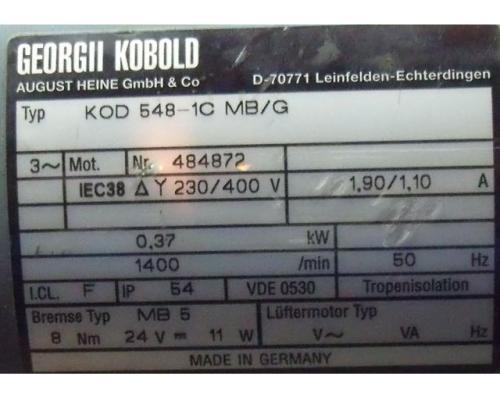 Getriebemotor 0,37 kW 61 U/min von KOBOLD – KOD 548-1C MB/G - Bild 3