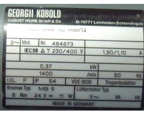 Getriebemotor 0,37 kW 61 U/min von KOBOLD – KOD 548-1C MB/G - Bild 4