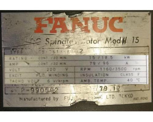 DC Servomotor 11,5/18,5 kW 1160/3500 U/min von FANUC – Model 15 - Bild 5