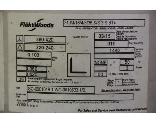 Axial Ventilator 315 mm 0,1 kW von FläktWoods – 31JM/16/4/5/36 S/S 3 S BT4 - Bild 4