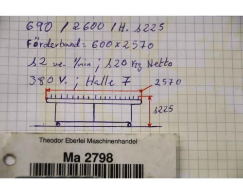 Förderband 12 m/min von FAPRO Autumation – 2570 x 600 mm - Bild 11