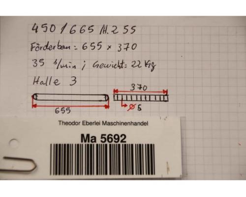 Förderband 35 m/min von unbekannt – 655 x 370 mm - Bild 8