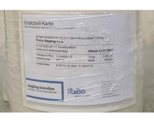 Förderbandgurt Breite 600 mm von Forbo Siegling – E 12/2 EO/E3 MT-TT TRANSPARENT - Bild 4