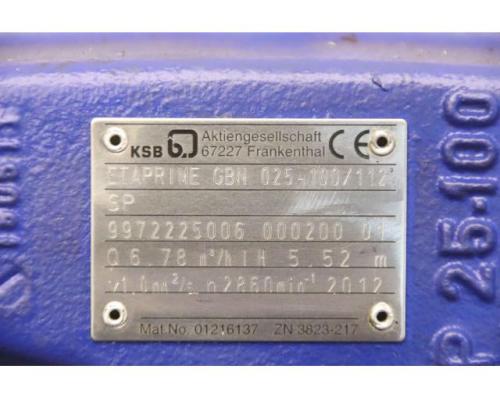 Kreiselpumpe von KSB – Etaprime GBN 025-100/112 - Bild 7