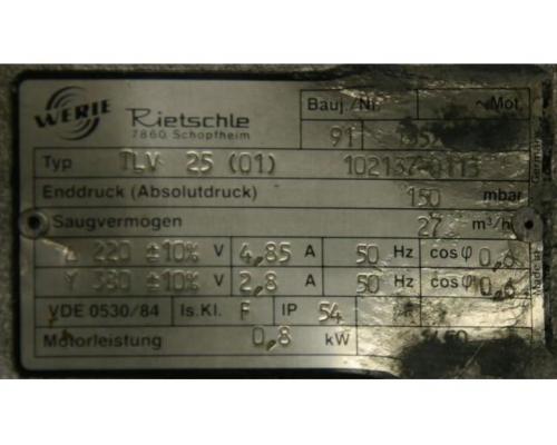 Vakuumpumpe 27 m³/h von Rietschle – TLV 25 - Bild 4