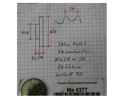 Kettenrad 1″ x 17,02 mm 16B-1 von unbekannt – 1 Zoll 76 Zähne - Bild 5