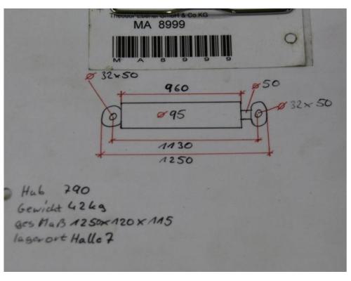 Hydraulikzylinder von unbekannt – Hub 790mm - Bild 5