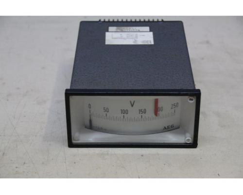 Einbaumessgerät Analog von AEG – Spannungsmessgerät, Voltmeter 0-250V - Bild 2