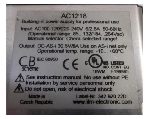 Stromversorgung von ifm – AS-i Power Supply AC1218 - Bild 4