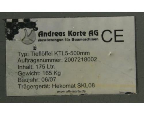 Baggerlöffel 50 cm von KORTE – KTL5-500 - Bild 5