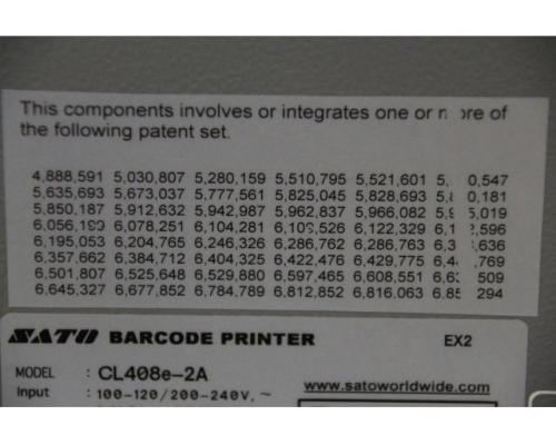 Barcodedrucker von anvos SATO – CL408e-2A - Bild 6