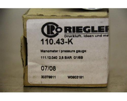 Manometer von Riegler – 110.43-K 0 bis 2,5 bar - Bild 5