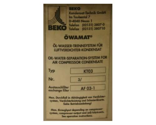 Öl-Wasser-Trennsystem für Kompressoren von BEKO – Öwamat KT 03 - Bild 5