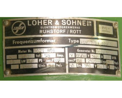 Frequenzumformer 105/140 V 290/390 Hz 3,4 kVA von Loher – FUV 193/191/14 - Bild 3