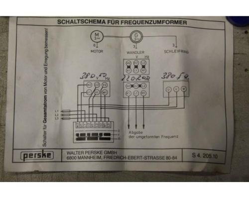 Frequenzumformer 220 V 200 Hz 5 kVA von Perske – 5 DW 58-6 / DA 58-2 - Bild 6