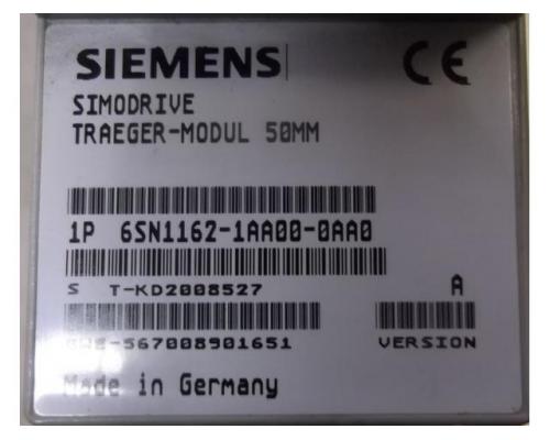 Träger-Modul 50 mm von Siemens – Simodrive 6SN1162-1AA00-0AA0 - Bild 4