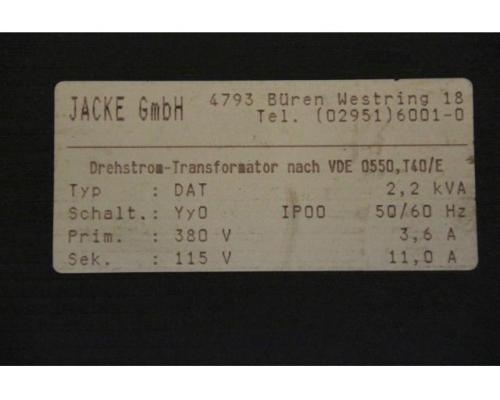 Transformator 2,2 kVA von Jacke – DAT 2,2 kVA - Bild 4