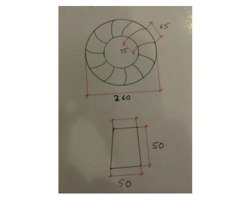 Staubabsauggebläse 0,6 kW von Loher – Durchmesser 260 mm - Bild 8