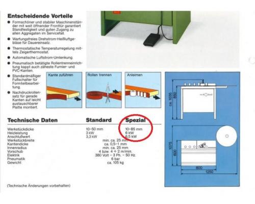 Formteilkantenanleimmaschine von Brandt – KTV 51 - Bild 9