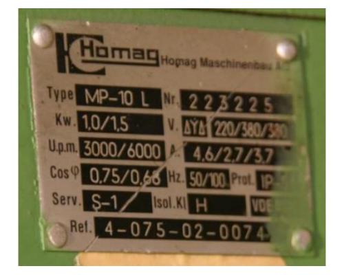 Fügefräsaggregat von Homag – mit 2 Perske Motor - Bild 7