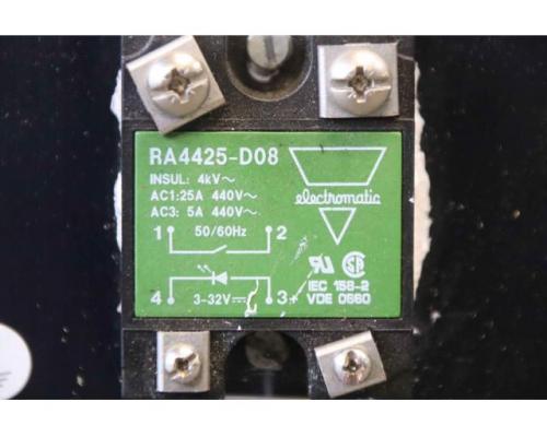 Halbleiterrelais 7 Stück mit Kühlkörper von opto 22 electromatic – 480D45-12 RA4425-D08 - Bild 5