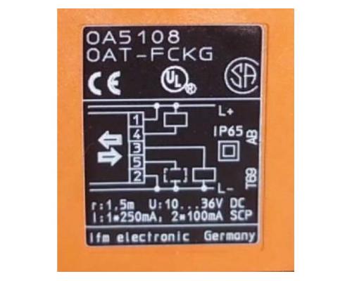 Reflexionslichtschranke von IFM – OA5108OAT-FCKG - Bild 3