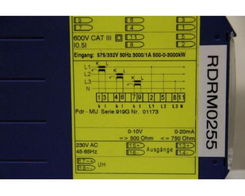 Messumformer von Müller Ziegler – Pdr-MU 575/332V - Bild 5