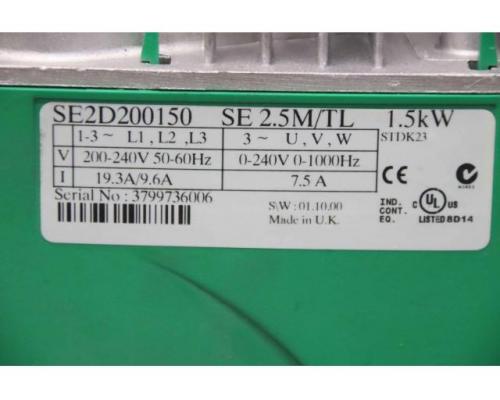 Frequenzumrichter 1,5 kW von Control Techniques – SE2D200150 SE 2.5M/TL - Bild 6