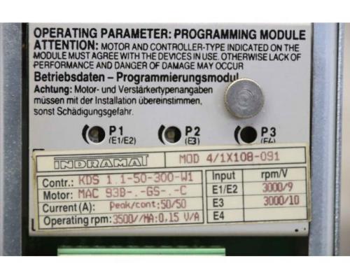 A.C. Servo Controller von Indramat MAHO – KDS 1.1-50-300-W1 MH 800C - Bild 6