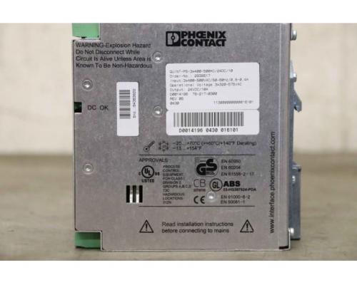 Netzteil Stromversorgung von Phoenix Contact – Quint-PS-3×400-500AC/24DC/10 - Bild 4