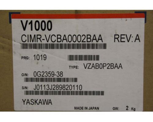 Servoregler von Yaskawa – CIMR-VCBA0002BAA VZAB0P2BAA - Bild 9