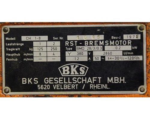 Kettenzug 125 kg von BKS – CH 1-8 - Bild 4