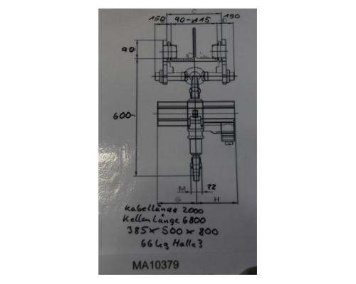 Kettenzug mit Fahrwerk 250 kg von Balkancar – B053M - Bild 8