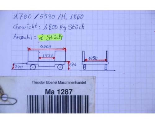 Schwerlast-Transportwagen 5000 kg von unbekannt – 4000/1450/H670 mm - Bild 12