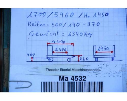 Schwerlast-Transportwagen 13500 kg von unbekannt – 4490/1450/H660 mm - Bild 13