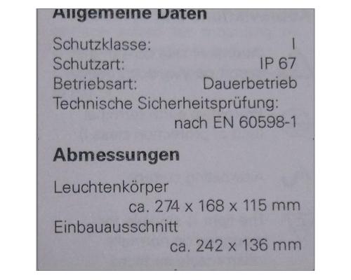 Maschinen Einbauleuchte von Waldmann – EBLFE 136 - Bild 9