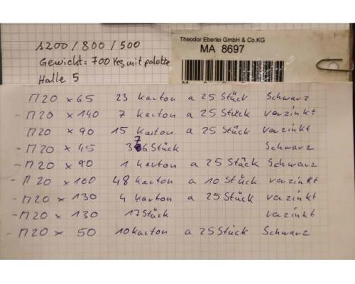 Sechskantschrauben M20 700 kg von Diverse – 8.8 div Größen schwarz/verzinkt - Bild 5