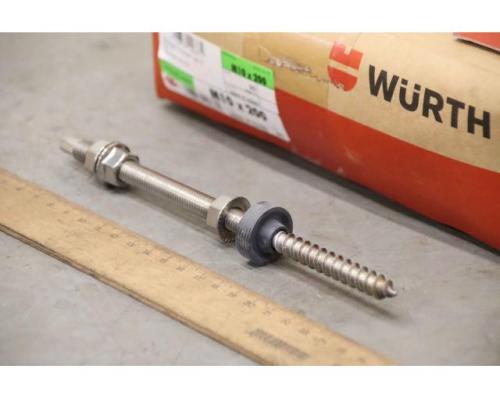 Stockschraube M10 x 200 50 Stück von Würth – 2 SW 7 Edelstahl A2-70 - Bild 1