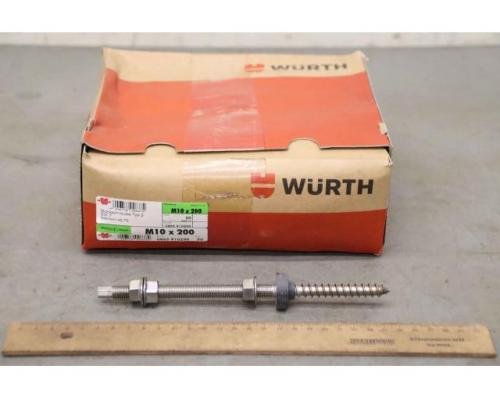 Stockschraube M10 x 200 50 Stück von Würth – 2 SW 7 Edelstahl A2-70 - Bild 3