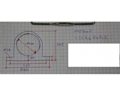 Stehlagergehäuse von Stahlgehäuse – Innendurchmesser 320 mm - Bild 2