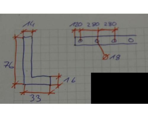 Abkantwerkzeug Schwenkbiegemaschine von Lotze – 3040 mm für Unterwange - Bild 6