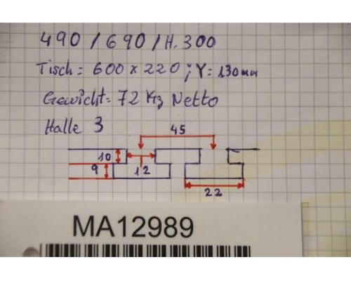 Aufspanntisch von unbekannt – 600 x 220 mm T-Nut 12 mm - Bild 11