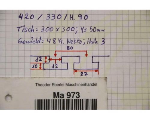 Aufspanntisch von unbekannt – 300 x 300 mm T-Nut 12 mm - Bild 10