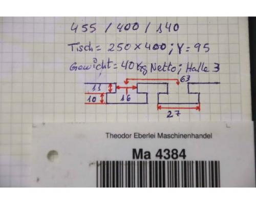 Aufspanntisch von unbekannt – 400 x 250 mm T-Nut 16 mm - Bild 9