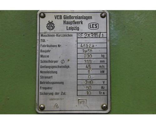 Doppelschleifbock von VEB – SE 2×315/1 - Bild 4