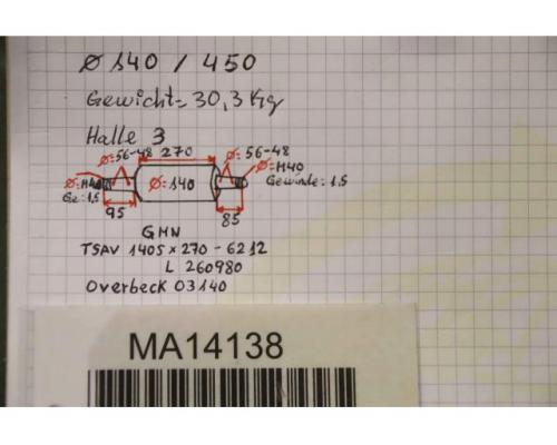 Maschinenspindel Schleifspindel von GMN – TSAV 140s x 270-6212 - Bild 6