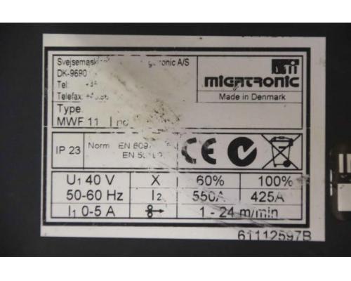 Schutzgasschweißgerät 405 A von Migatronic – MIG 445 MK III MWF 11 - Bild 6