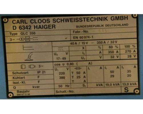 Schutzgasschweißgerät 350 A von CLOOS – GLC 350 - Bild 7